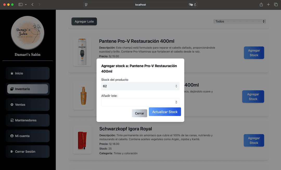 Damaris Salon - Home dark