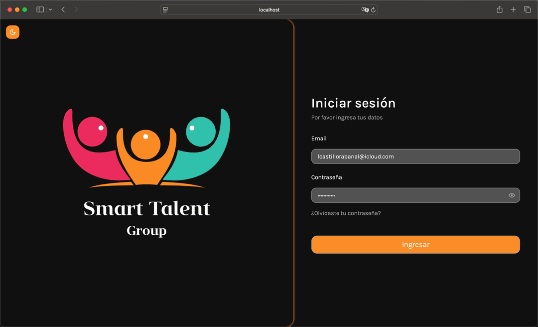 Smarttalent - Home dark