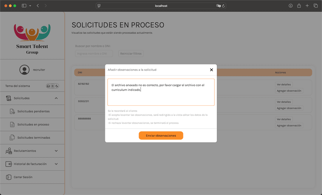 Smarttalent - Login dark